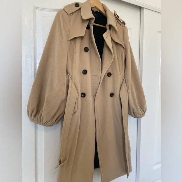 Banana Republic Tan Wool/Cashmere Coat - Picture 3 of 16